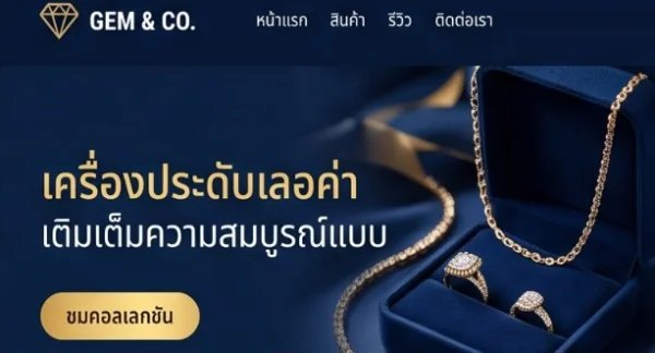 ตัวอย่างเทมเพลต Jewelry & Accessories